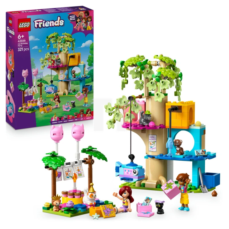 LEGO&reg; 42666 Cat Birthday Party & Tree House