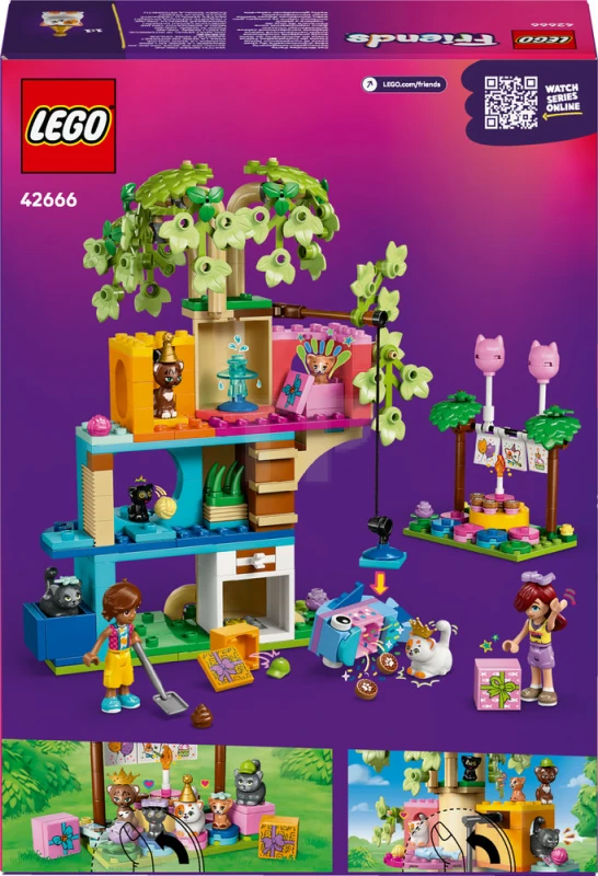 LEGO&reg; 42666 Cat Birthday Party & Tree House