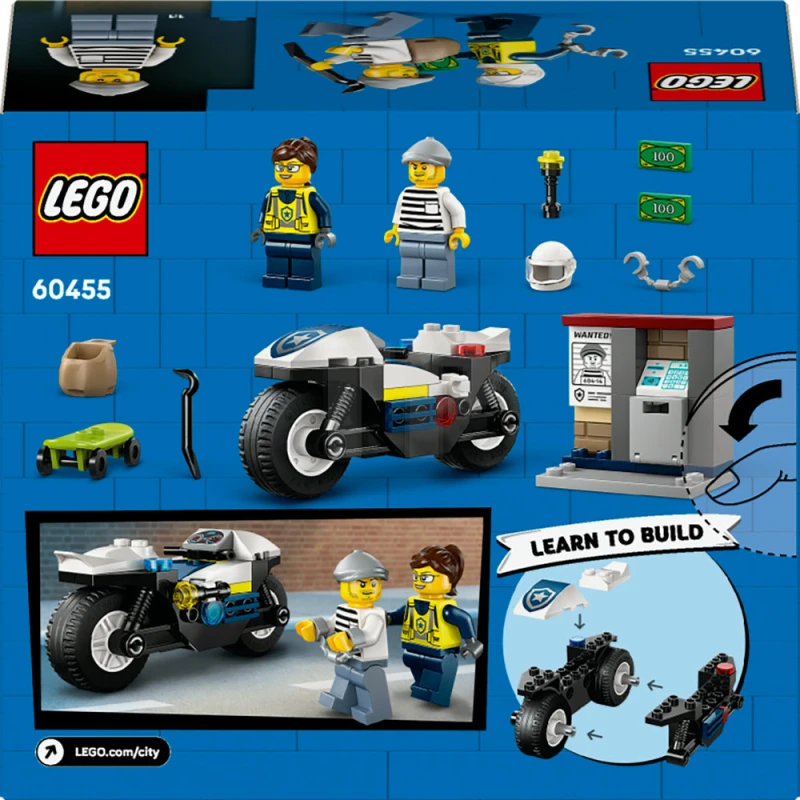 LEGO&reg; 60455 La course-poursuite en moto de police