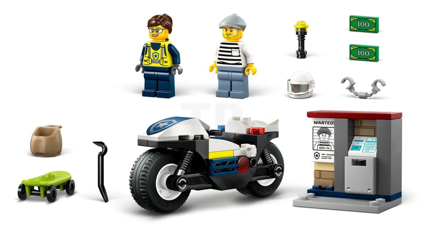 LEGO&reg; 60455 La course-poursuite en moto de police