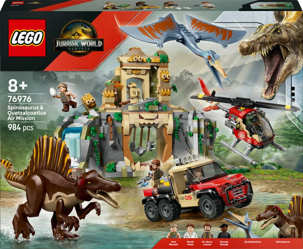 LEGO&reg; 76976 Spinosaurier & Quetzalcoatlus: Hubschrauber-Einsatz