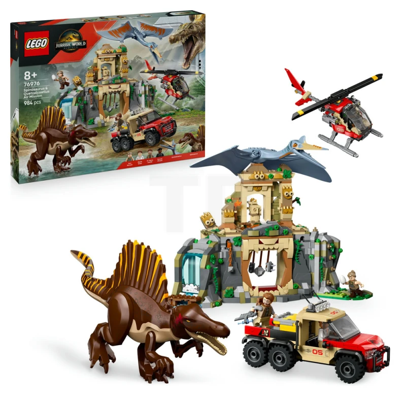 LEGO&reg; 76976 Spinosaurier & Quetzalcoatlus: Hubschrauber-Einsatz