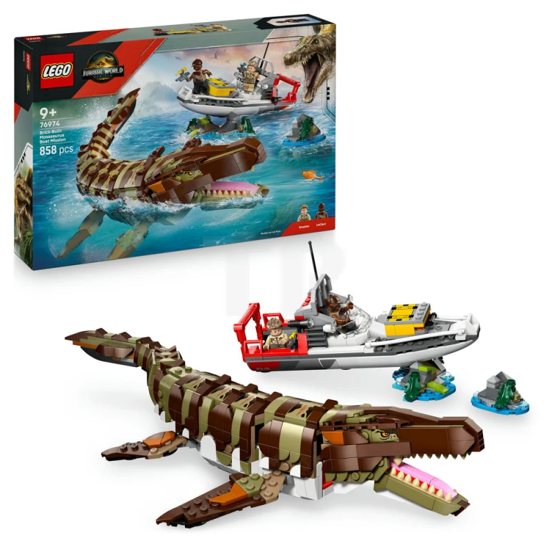 LEGO&reg; 76974 L’attacco del Mosasauro in mattoncini
