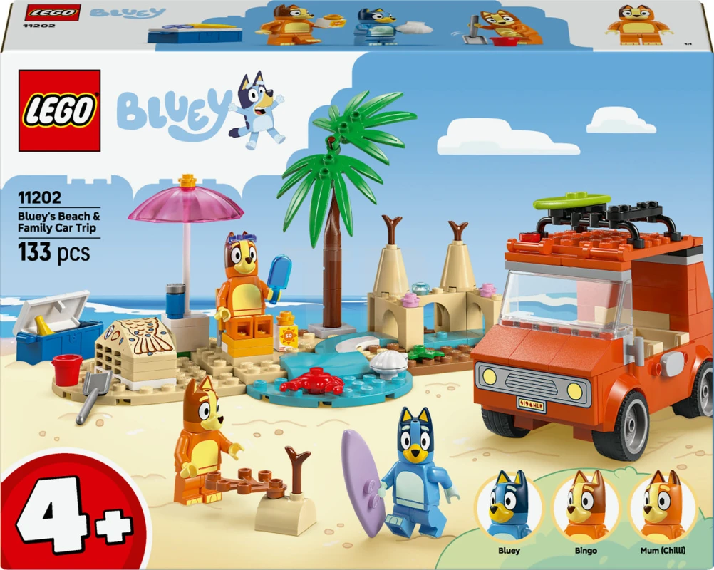 LEGO&reg; 11202 Bluey's Beach & Family Car Trip