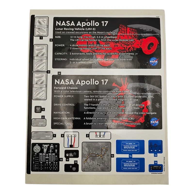 LEGO&reg; 6462851 - Sticker for Set 42182 - Sheet 1