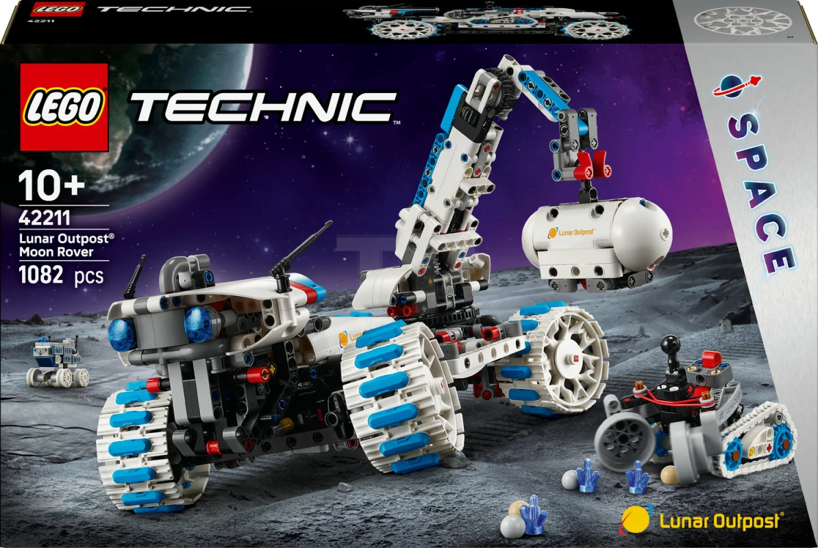 LEGO&reg; 42211 Lunar Outpost® Moon Rover Space Vehicle