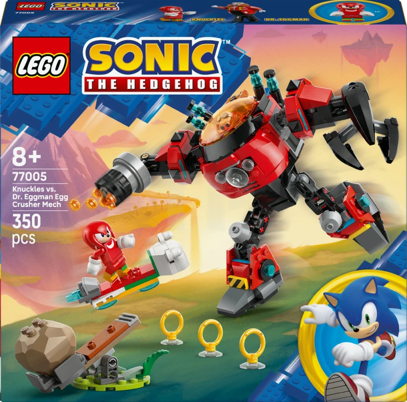 LEGO&reg; 77005 Knuckles vs. Dr. Eggman Egg Crusher Mech