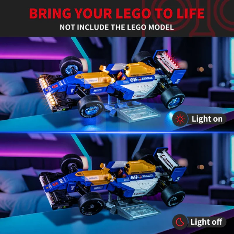 Light Kit for LEGO® 10353 Williams Racing FW14B & Nigel Mansell