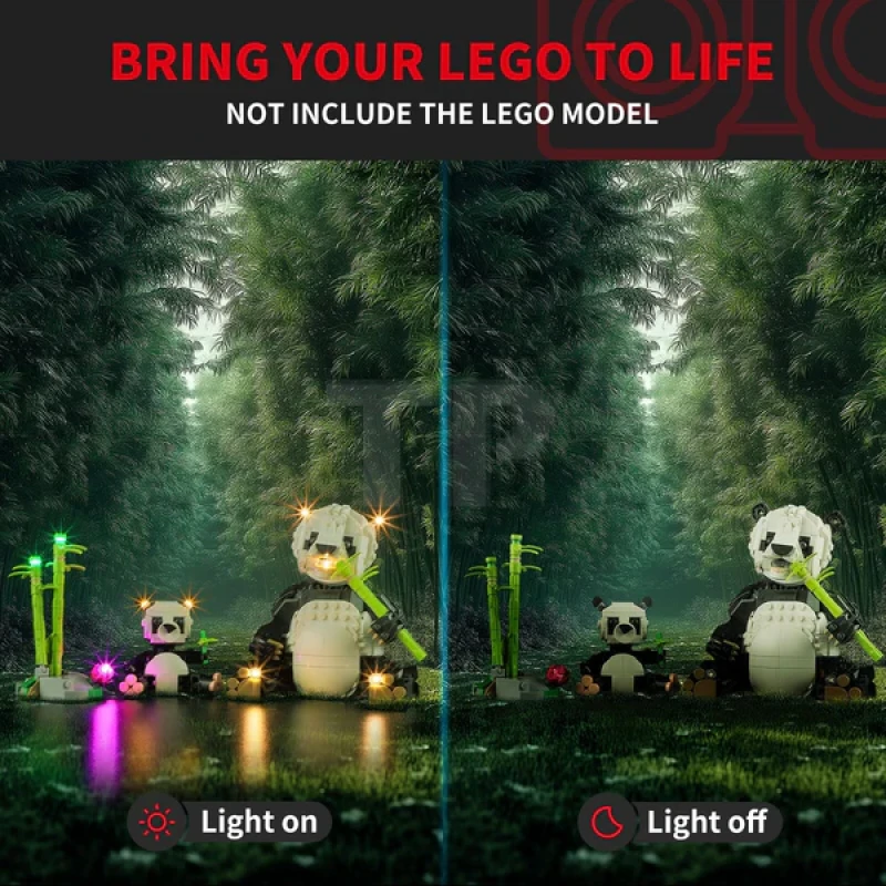 Light Kit for LEGO® 31165 Wild Animals: Panda Family