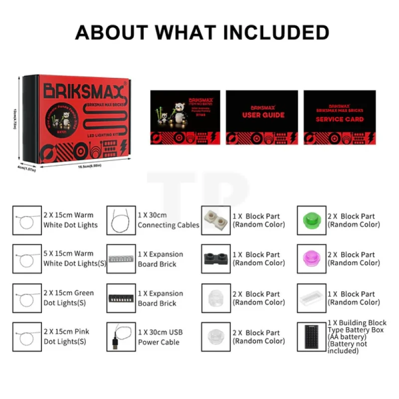 Light Kit for LEGO® 31165 Wild Animals: Panda Family