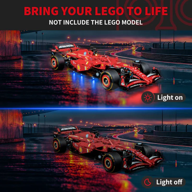 Light Kit for LEGO® 42207 Ferrari SF-24 F1 Car