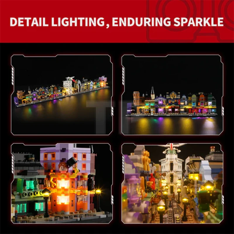 Light Kit for LEGO® 76444 Diagon Alley™ Wizarding Shops