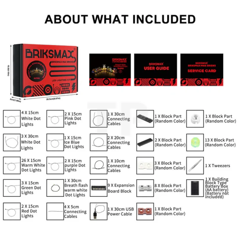 Light Kit for LEGO® 76444 Diagon Alley™ Wizarding Shops