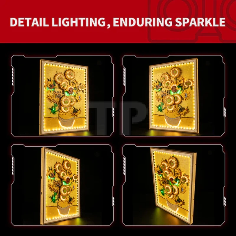 Light Kit for LEGO® 31215 Vincent van Gogh – Sunflowers (Remote Version)