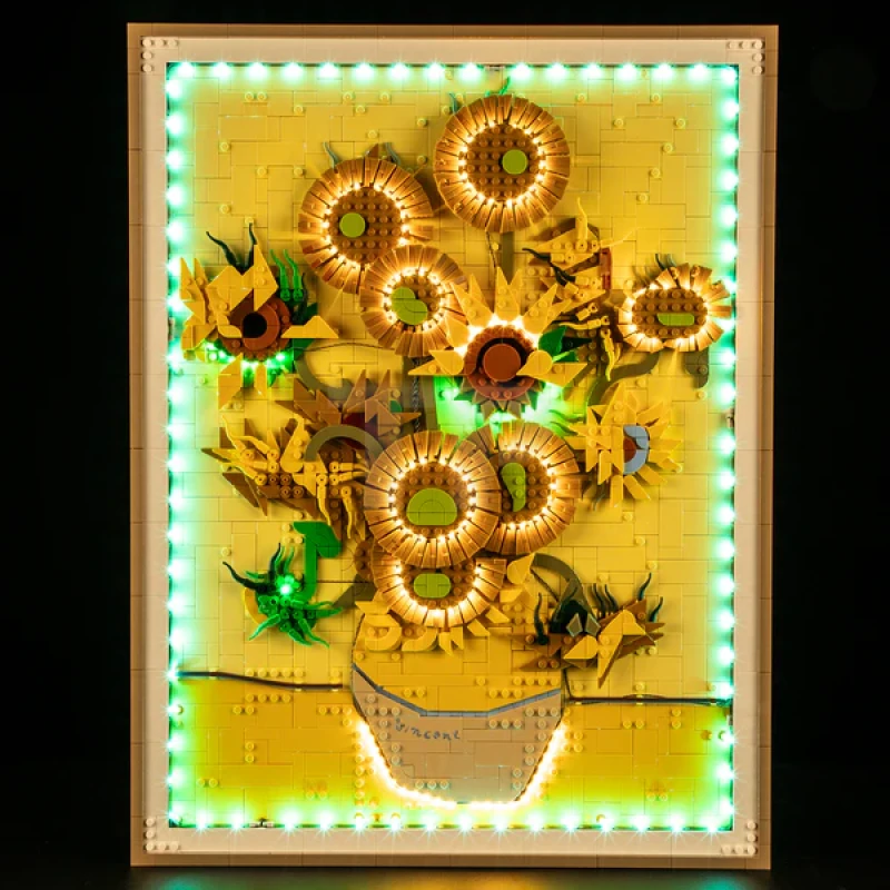Light Kit for LEGO® 31215 Vincent van Gogh – Sunflowers (Remote Version)