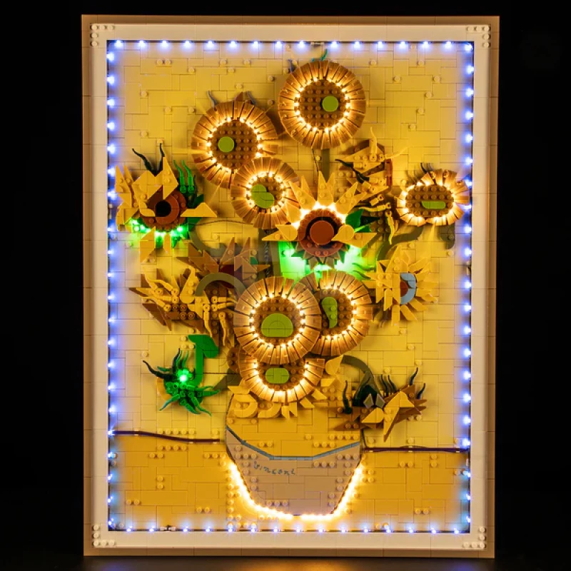 Light Kit for LEGO® 31215 Vincent van Gogh – Sunflowers (Remote Version)