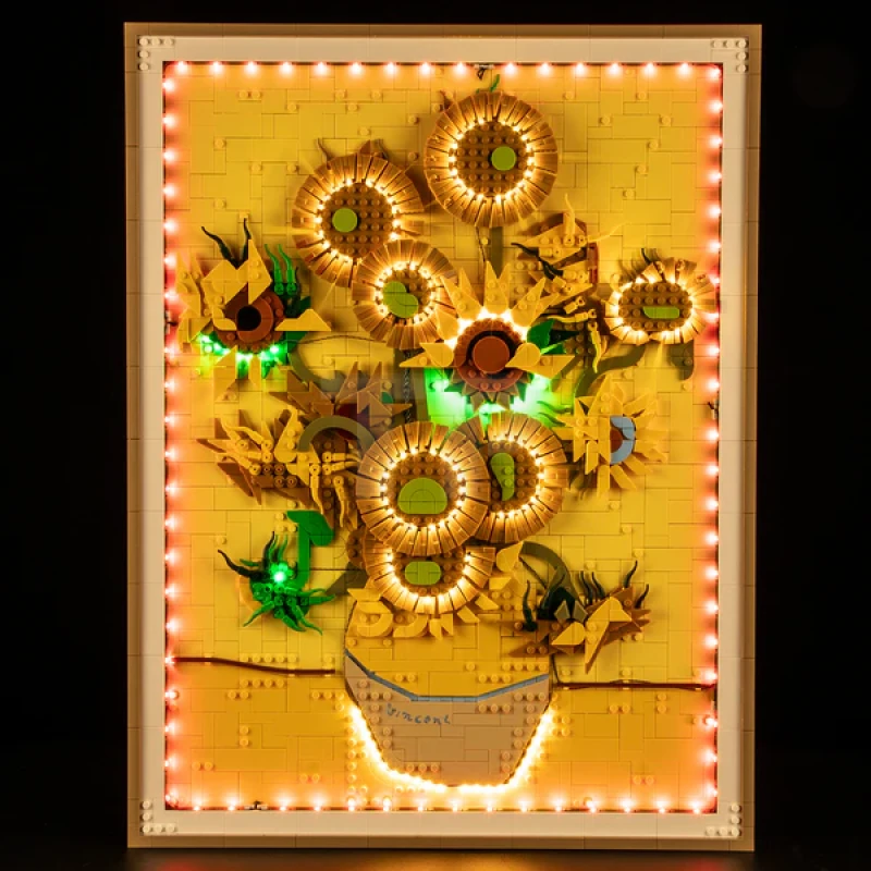 Light Kit for LEGO® 31215 Vincent van Gogh – Sunflowers (Remote Version)