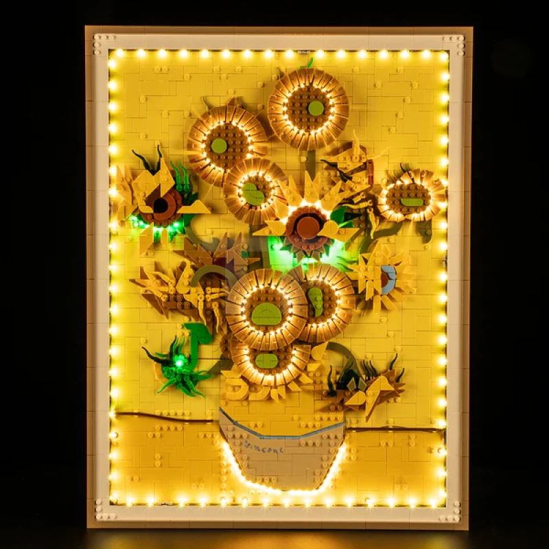 Light Kit for LEGO® 31215 Vincent van Gogh – Sunflowers (Remote Version)