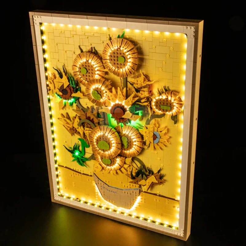 Light Kit for LEGO® 31215 Vincent van Gogh – Sunflowers (Remote Version)