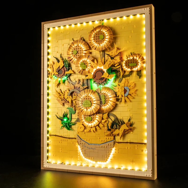 Light Kit for LEGO® 31215 Vincent van Gogh – Sunflowers (Remote Version)