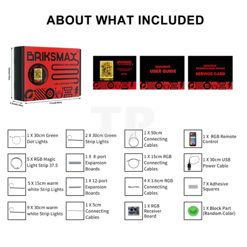 Light Kit for LEGO® 31215 Vincent van Gogh – Sunflowers (Remote Version)