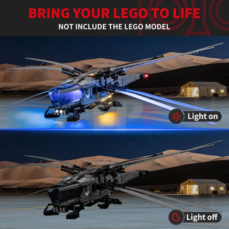 Light Kit for LEGO® 10372 Dune Atreides Royal Ornithopter
