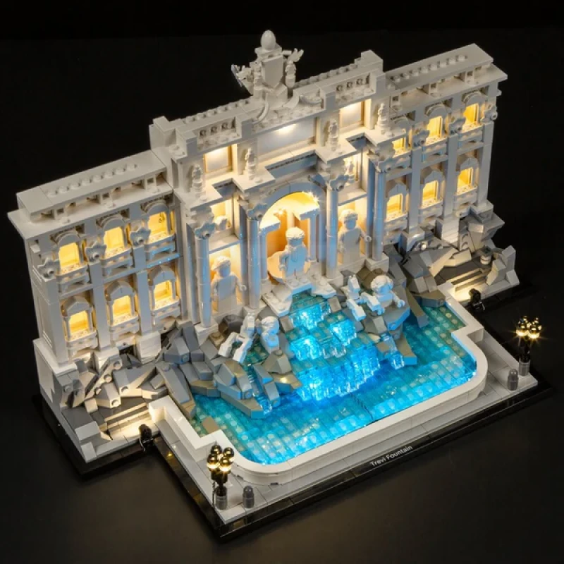 Light Kit for LEGO® 21062 Trevi Fountain (Remote Version)