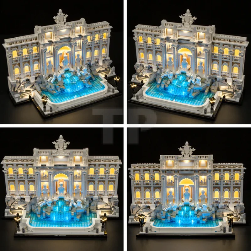 Light Kit for LEGO® 21062 Trevi Fountain (Remote Version)