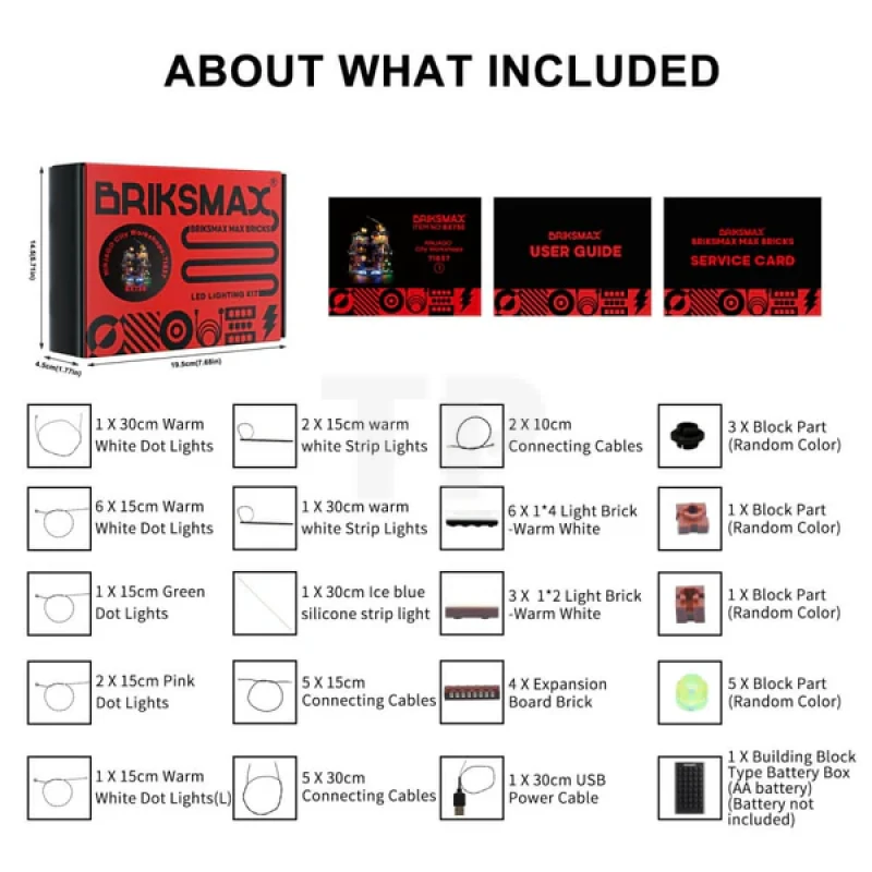 Light Kit for LEGO® 71837 NINJAGO City Workshops