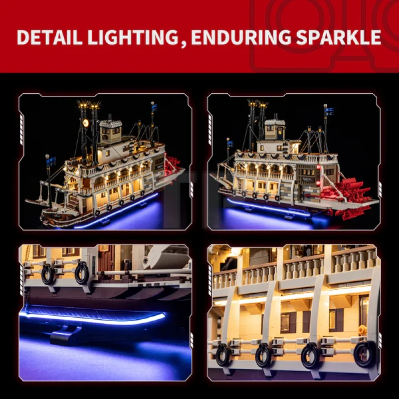 Light Kit for LEGO® 21356 River Steamboat