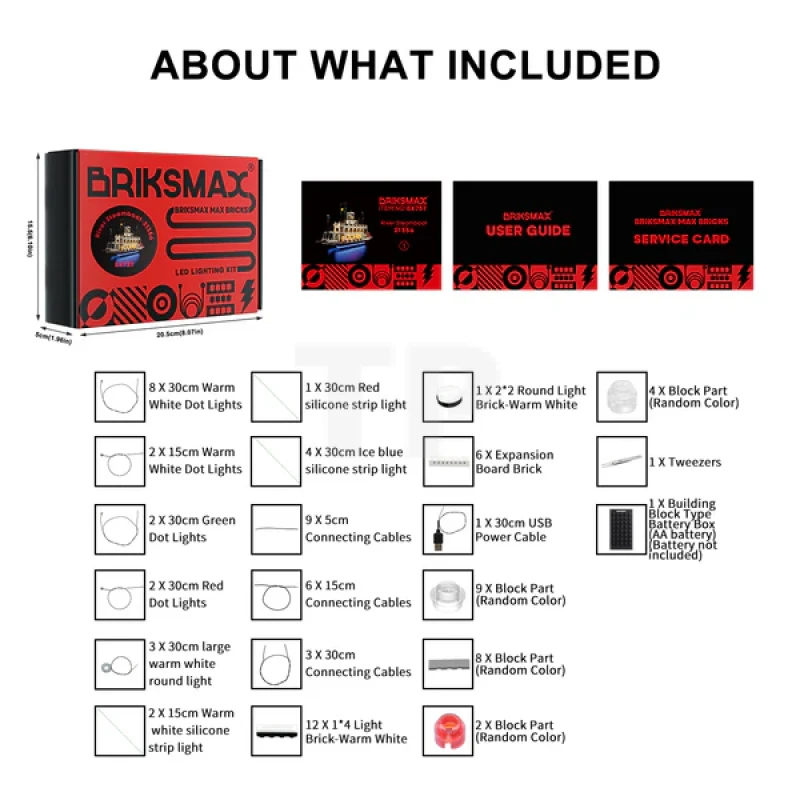 Light Kit for LEGO® 21356 River Steamboat