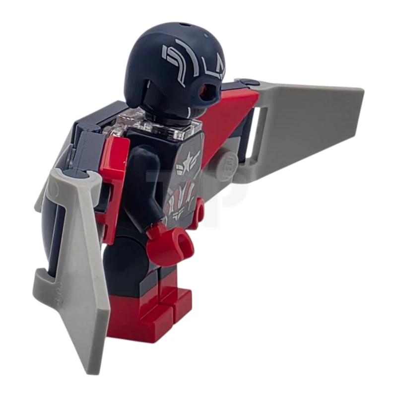LEGO&reg; sh1003 Captain America (Sam Wilson) - Dark Blue Suit, Backpack and Wings without Stickers
