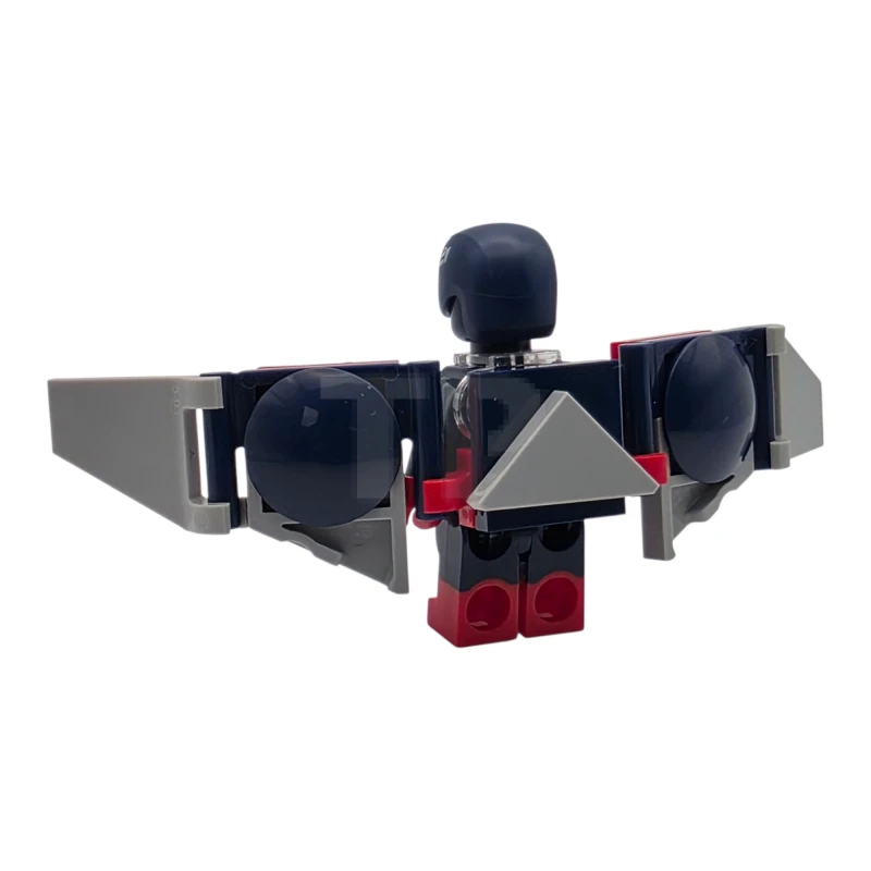 LEGO&reg; sh1003 Captain America (Sam Wilson) - Dark Blue Suit, Backpack and Wings without Stickers