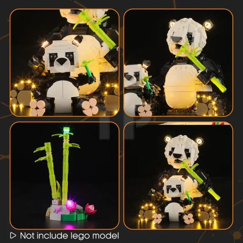 Light kit for LEGO® 31165 Wild Animals: Panda Family