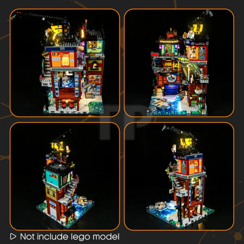 Light Kit for LEGO® 71837 NINJAGO City Workshops