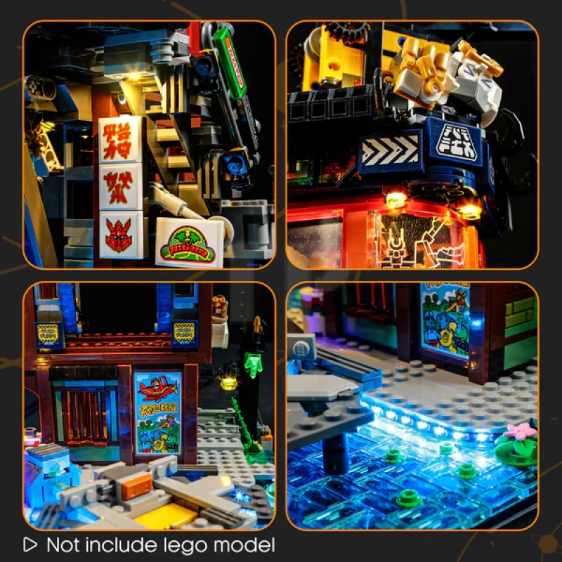 Light Kit for LEGO® 71837 NINJAGO City Workshops