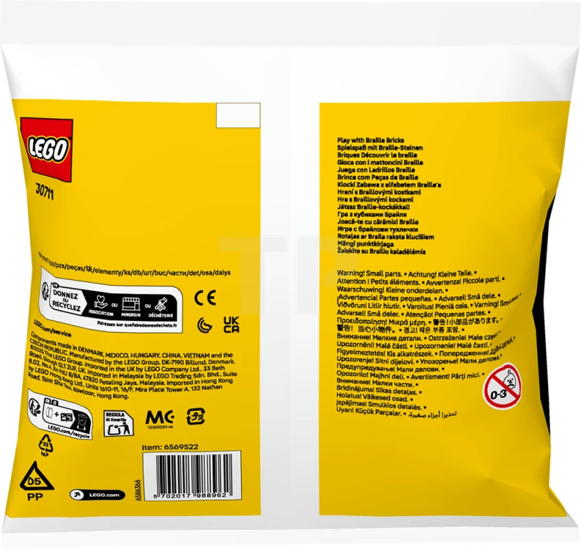 LEGO&reg; 30711 Play with Braille Bricks