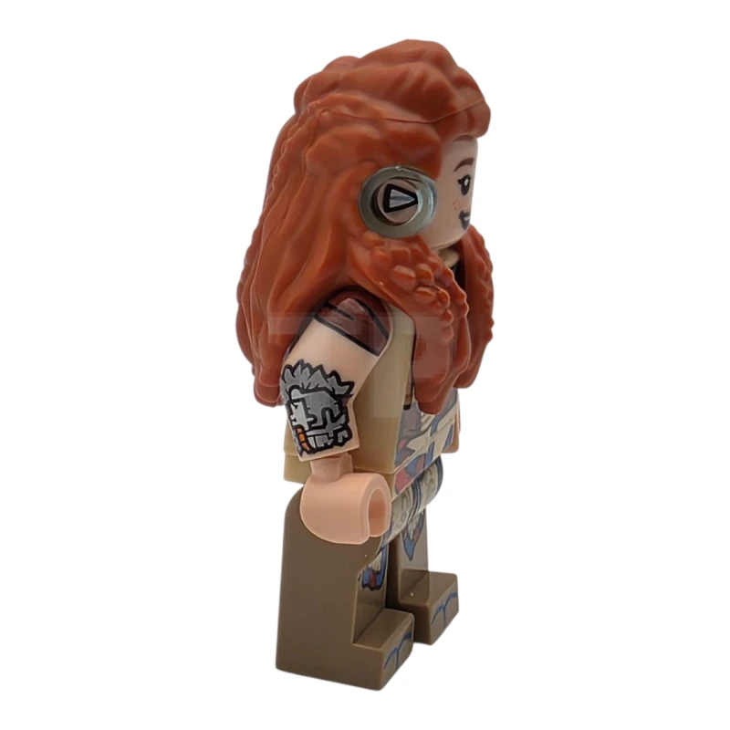 LEGO&reg; hrz001 Aloy - Open Mouth Smile / Lopsided Closed Mouth