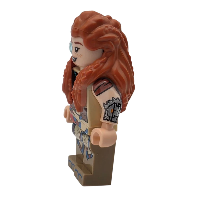 LEGO&reg; hrz001 Aloy - Open Mouth Smile / Lopsided Closed Mouth