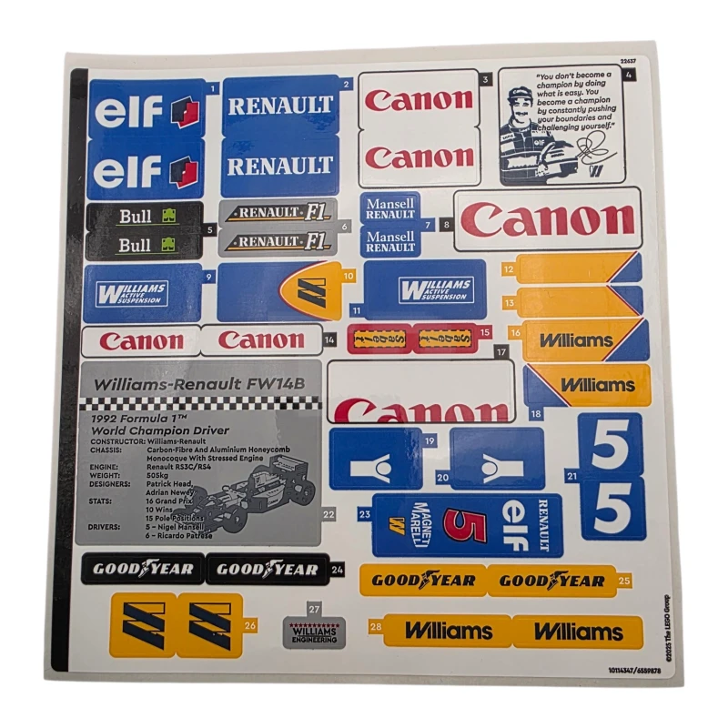 LEGO&reg; 6580422 - Sticker for Set 10353