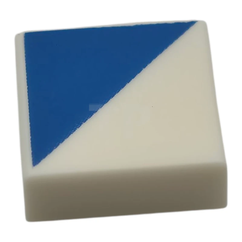 LEGO&reg; 6540279 - 3070pb375 - Fliese 1 x 1 mit blauem Dreiecksmuster