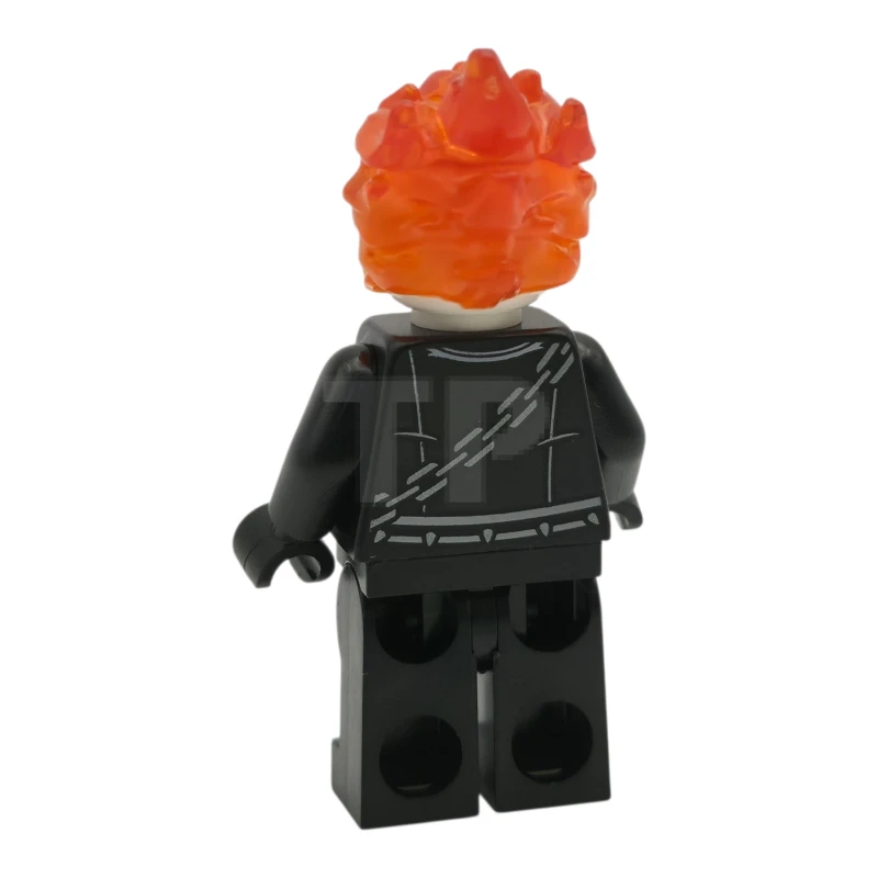 LEGO&reg; sh0861 Ghost Rider, Johnathon 'Johnny' Blaze - White Head, Belt with Spikes