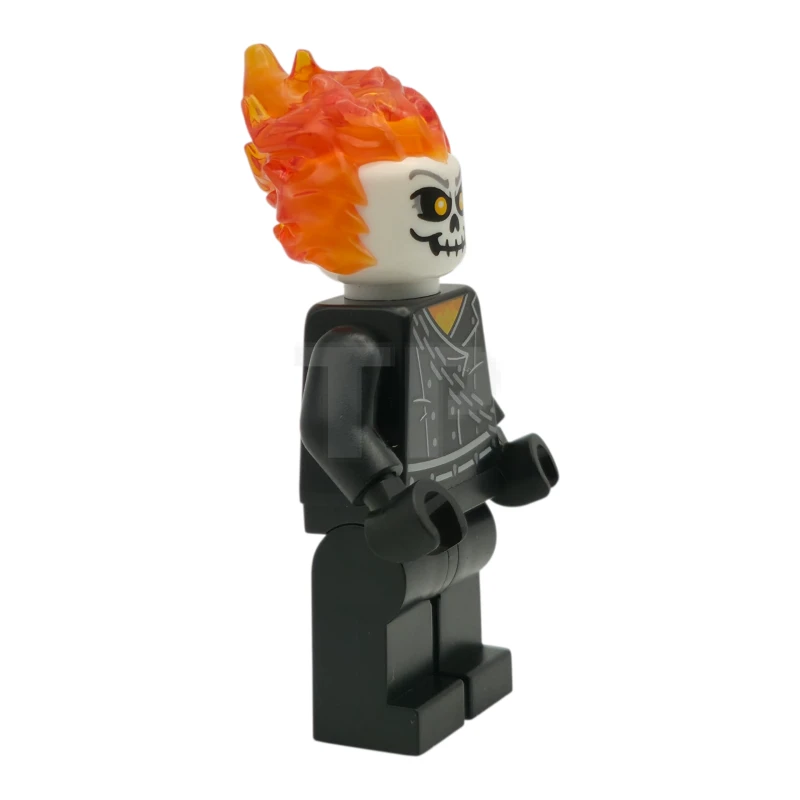 LEGO&reg; sh0861 Ghost Rider, Johnathon 'Johnny' Blaze - White Head, Belt with Spikes