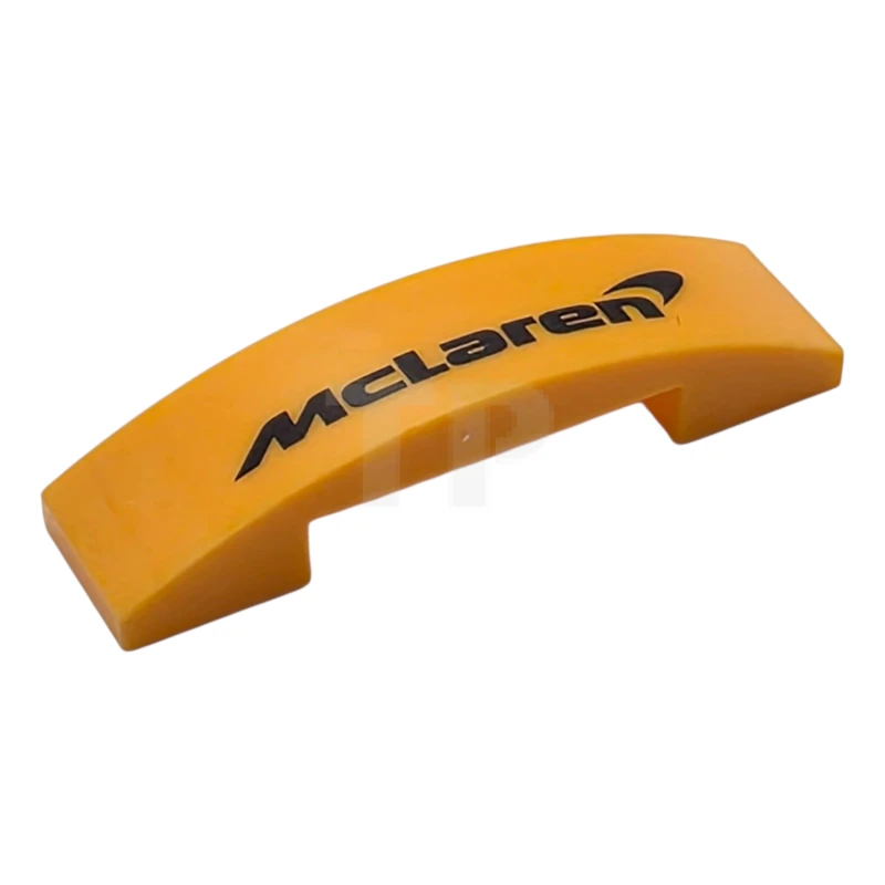 LEGO&reg; 6463319 - 93273pb220 - Slope, Curved 4 x 1 x 2/3 Double with Black McLaren Logo Pattern