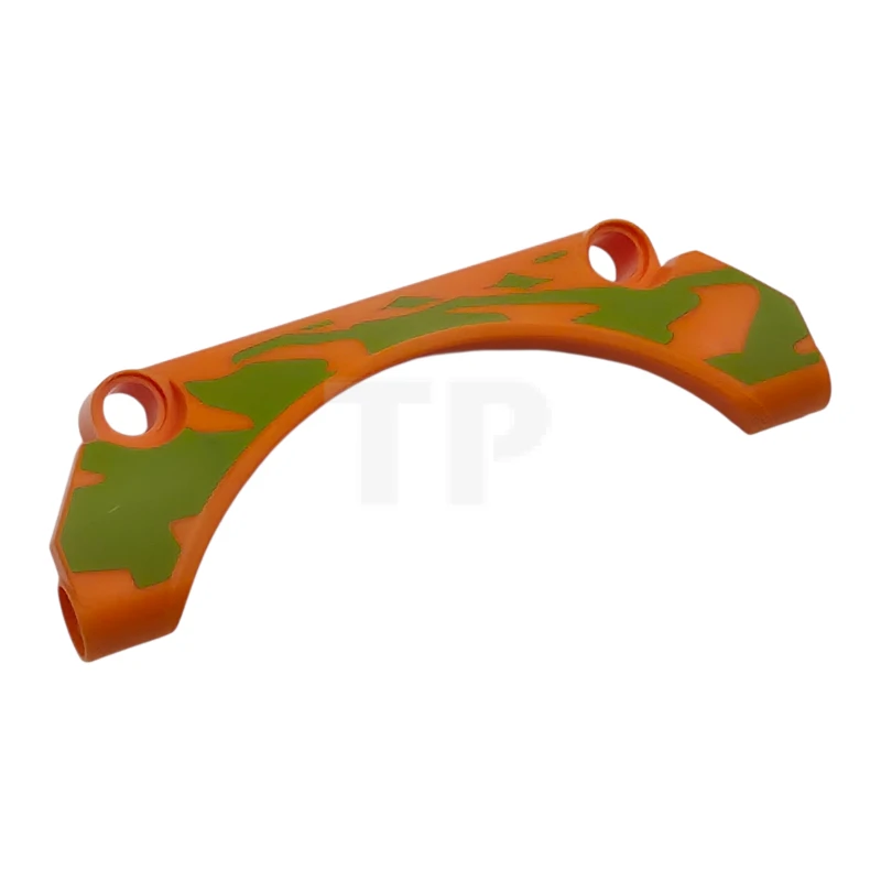 LEGO&reg; 6541705 - 42531pb008R - Technic, Panel Car Mudguard Arched 9 x 2 x 3 Straight Top with Lime Animal Print Pattern Model Right Side