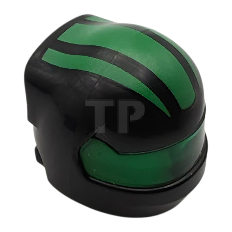 LEGO&reg; 6523200 - 7071pb14 - Minifigure, Headgear Helmet Formula 1 with Molded Trans-Green Visor and Printed Bright Green Stripes Pattern