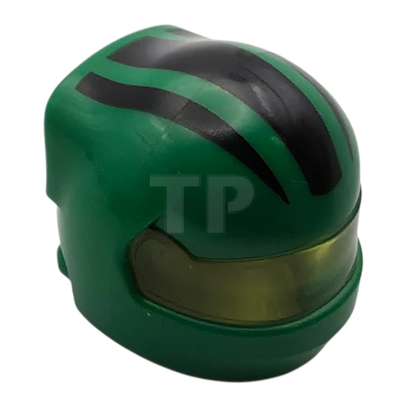 LEGO&reg; 6523191 - 7071pb17 - Minifigure, Headgear Helmet Formula 1 with Molded Trans-Yellow Visor and Printed Black Stripes Pattern