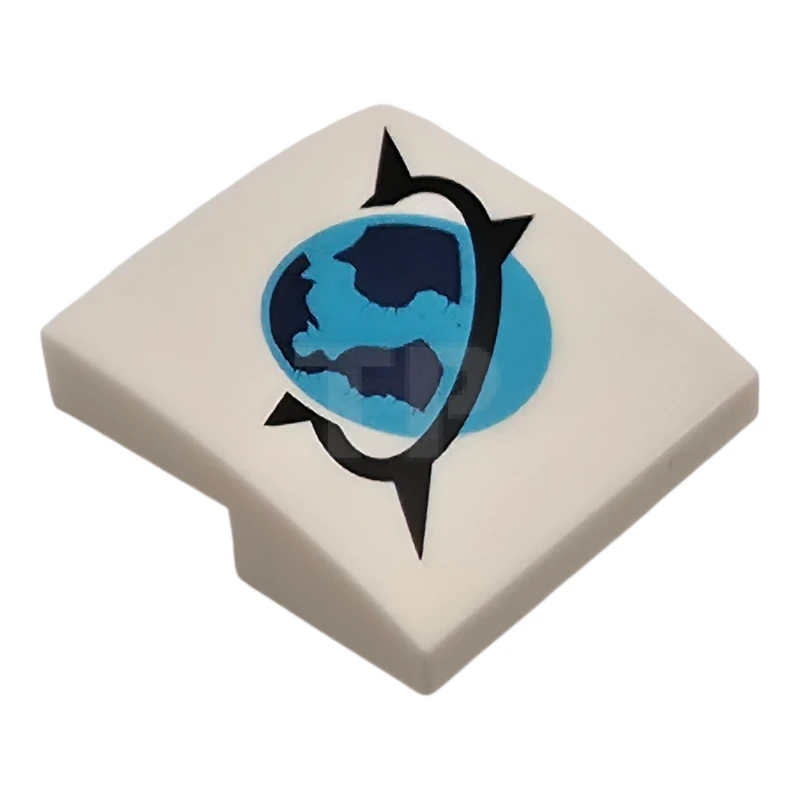 LEGO&reg; 6530148 - 15068pb625 - Slope 2 x 2 x 2/3 Curved with Arctic Explorer Logo Pattern