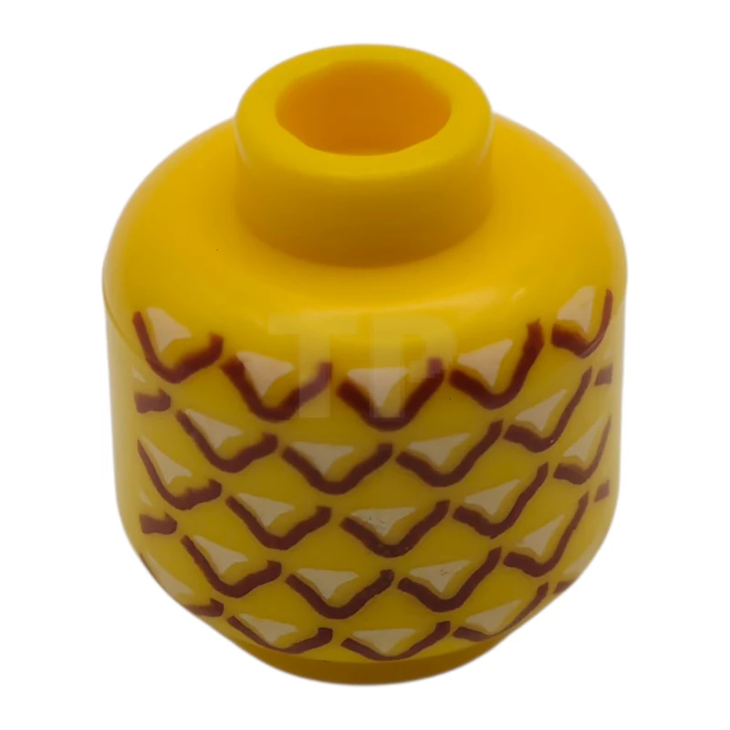 LEGO&reg; 6055385 - 3626pb1018 - Head Minifig without Face Pattern (Pineapple)