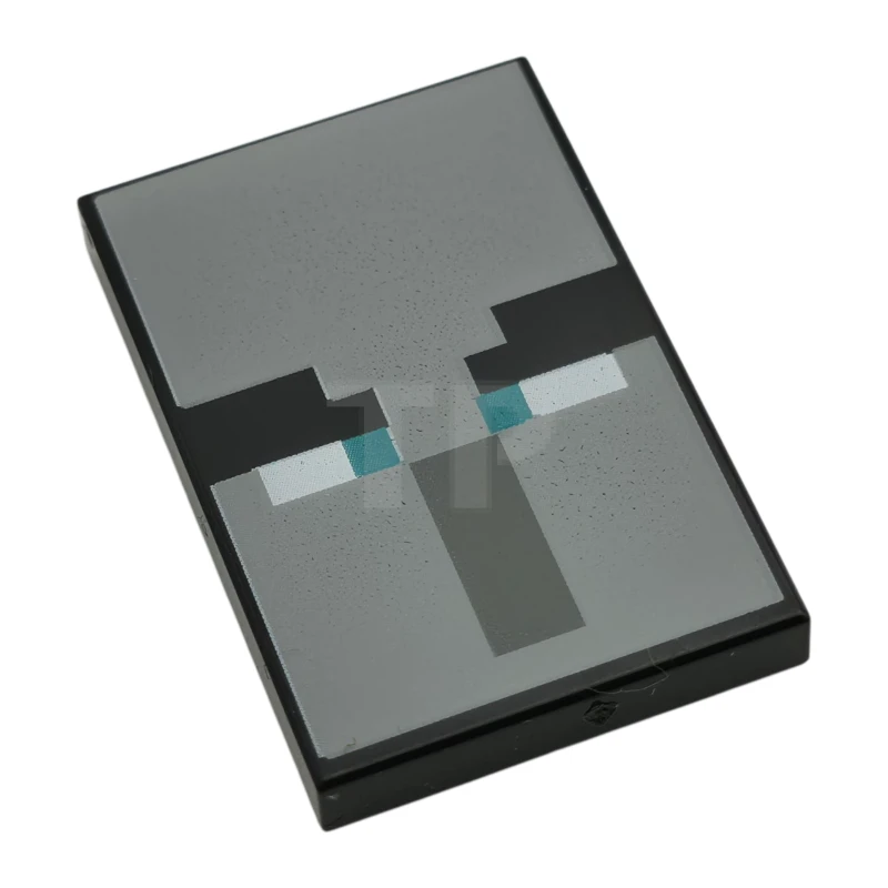 LEGO&reg; 6528871 - 26603pb471 - Carreau 2 x 3 avec motif de visage pixélisé (bannière de mauvais augure).